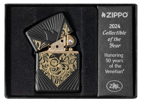 ˫ 2024 Collectible of the Year Windproof Lighter in its packaging.